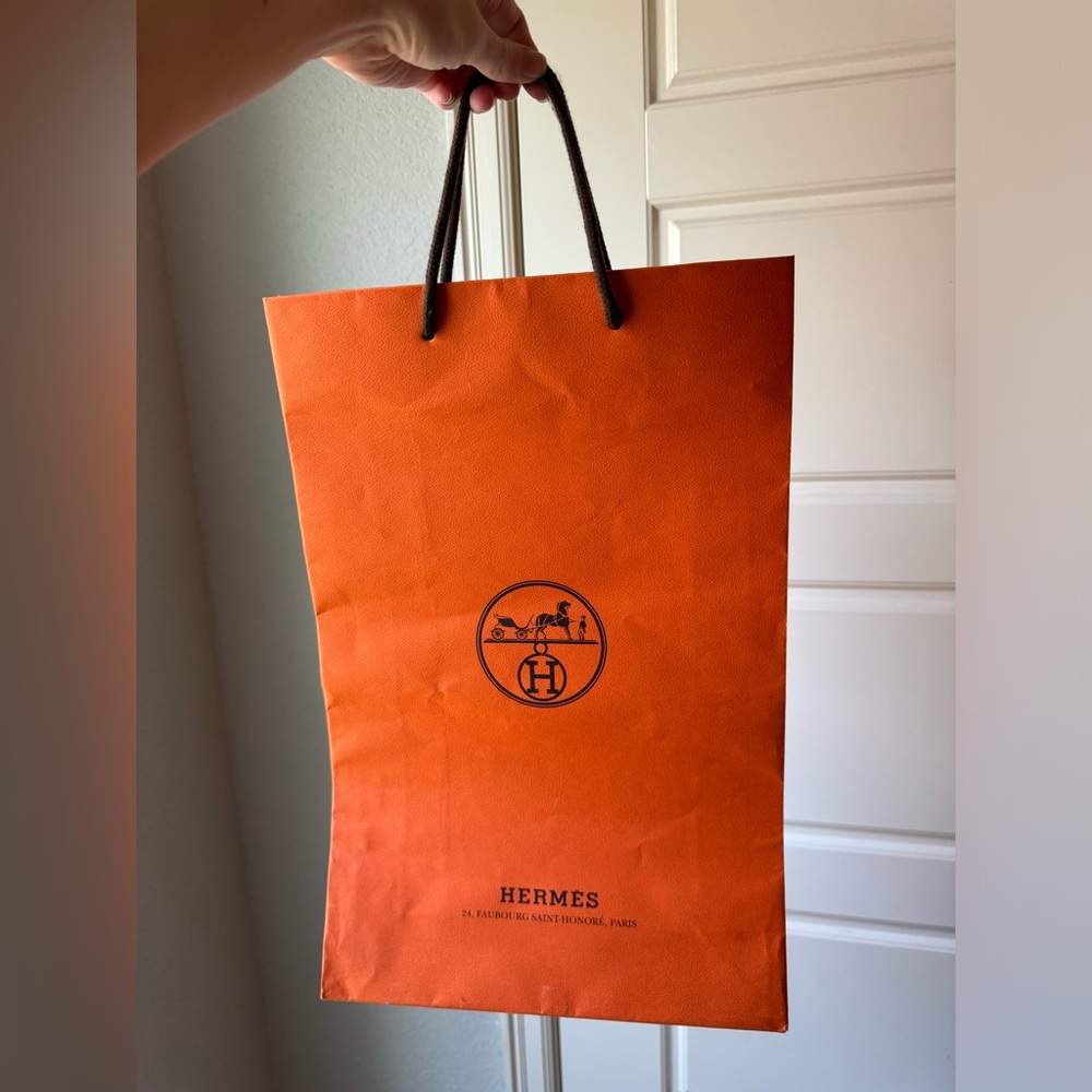 Authentic HERMES Shopping Bag Large Size 16.5 x 11" 🧡